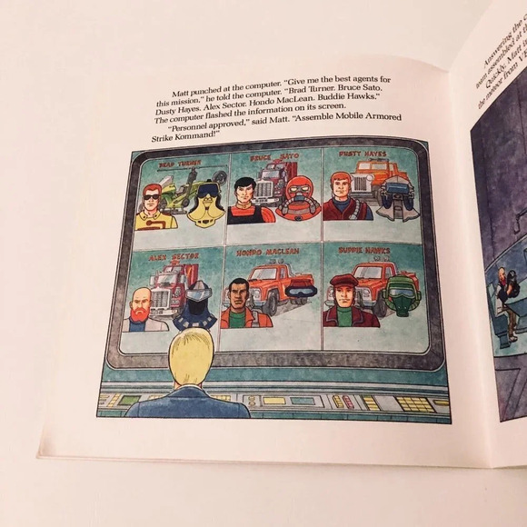 Vintage 1986 Mask Mission Meteor Golden Super Adventure Golden Book - Picture 11 of 14